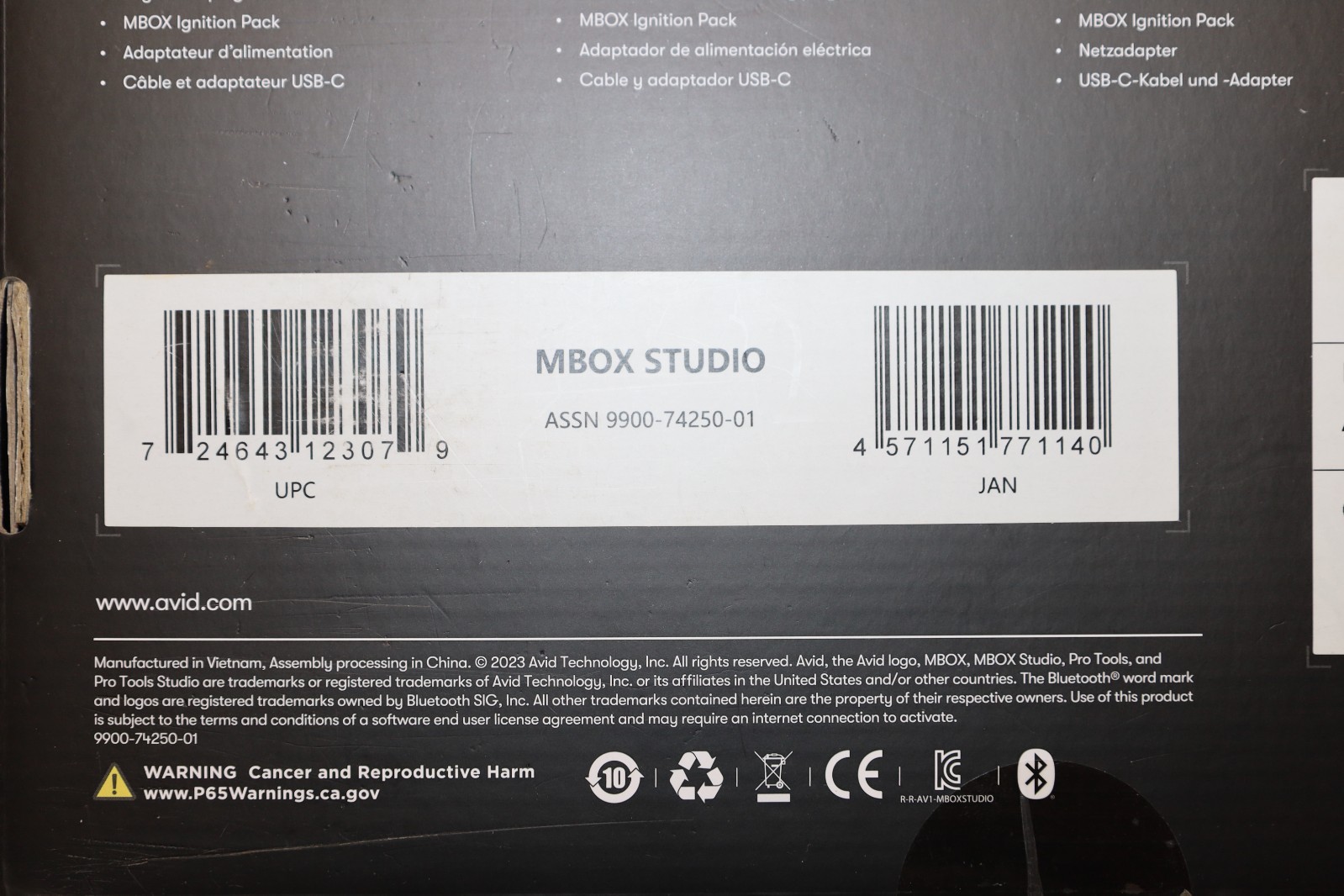 Avid MBox Studio USB-C Audio Interface
