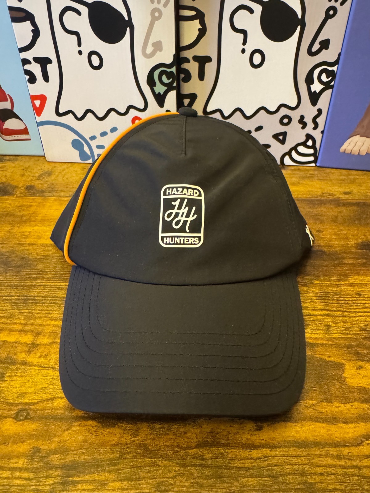 Hazard Hunters Shield Cap Golf Hat Black One Size