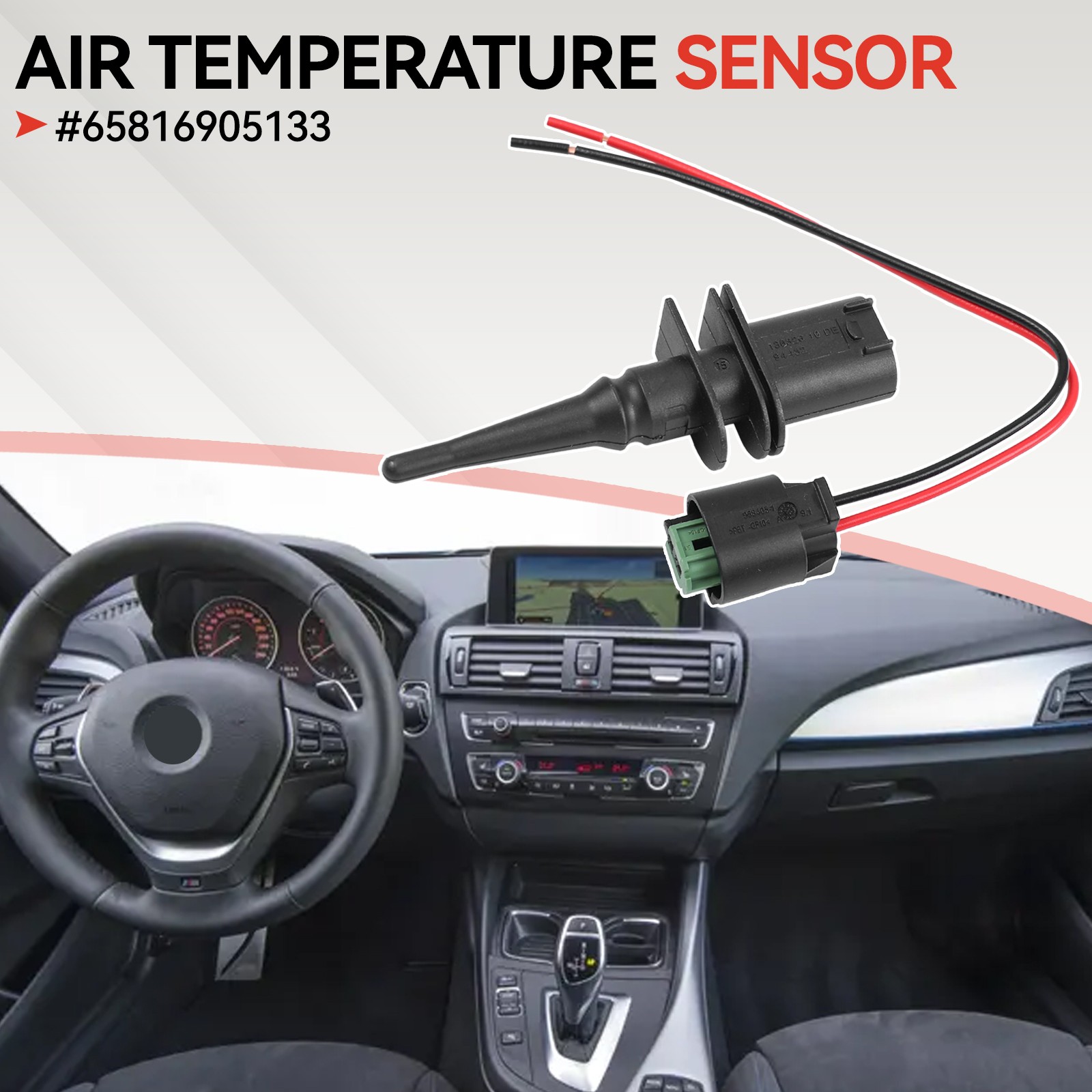 Outside Air Ambient Temperature Temp Sensor_For BMW E46 E39 E38 E90 X3 X5 X6 Z4