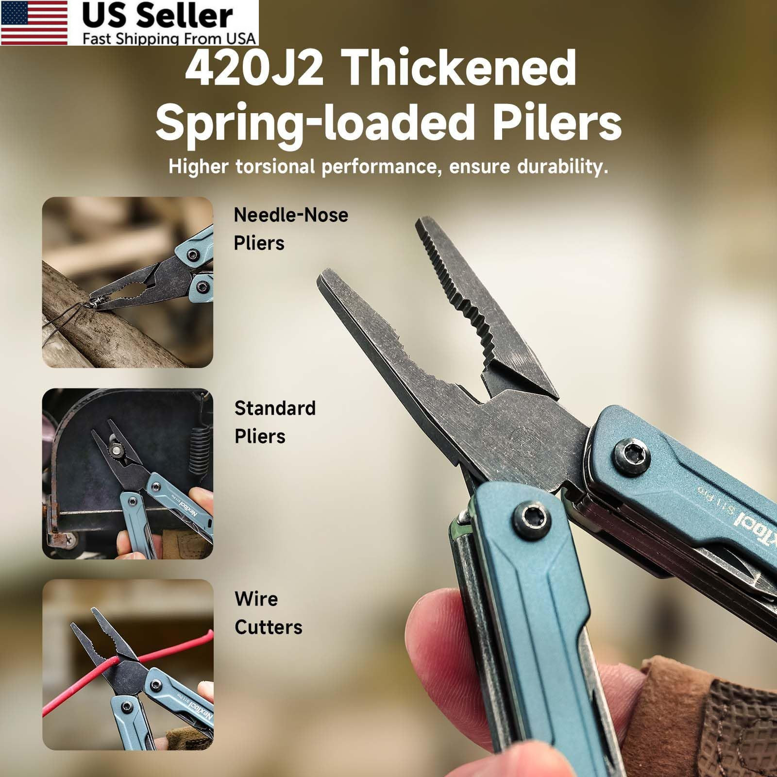 NexTool Mini Sailor S11 Pro Keychain Multitool - Compact Small,