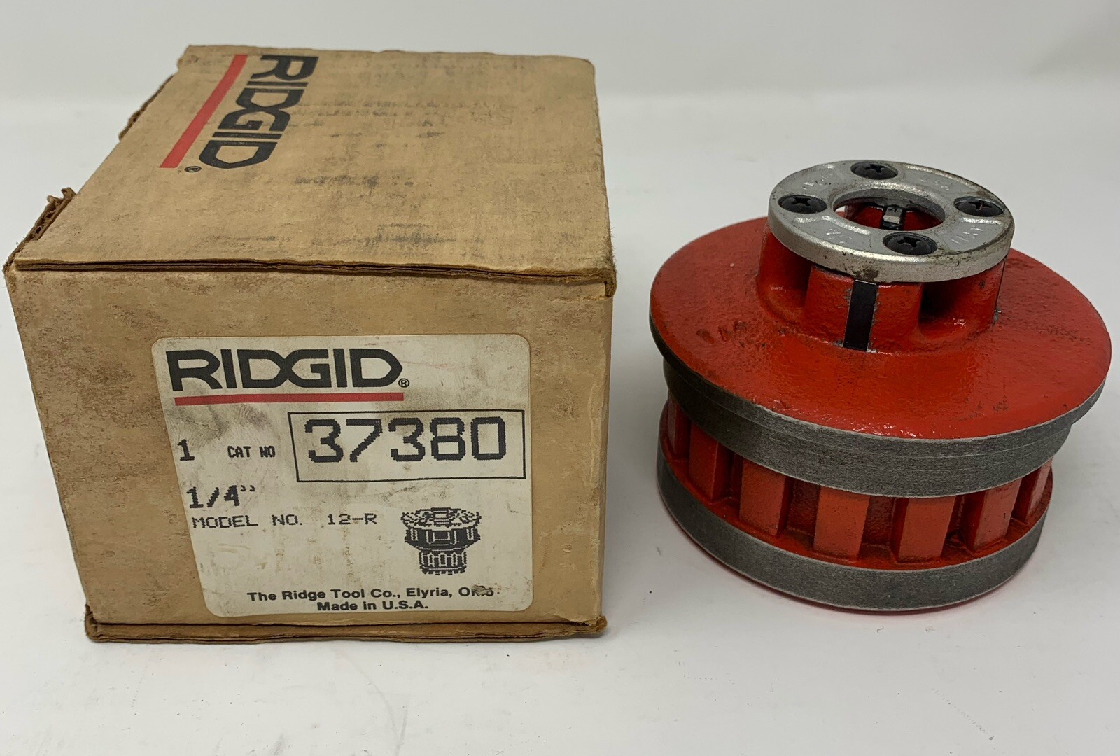 RIDGID 37380 Old Style Die Head 1/4" NPT Alloy RH for 12-R