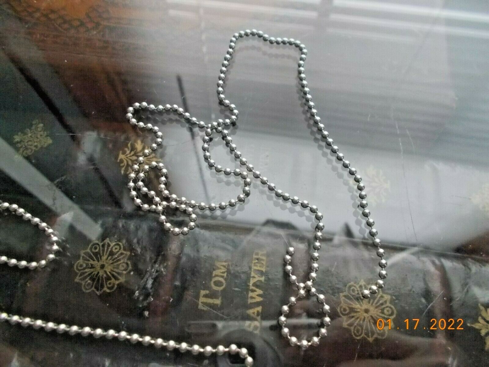 Qty 20 Small bead chains, 21" Long, Overhead Light Pullchain Type, No Connectors