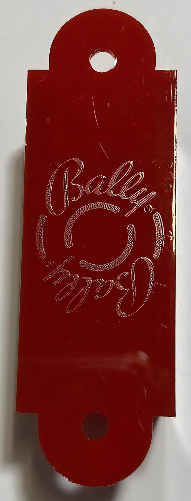 Bally Logo Long Lane Guide C-695 Red 2 Inch h-h