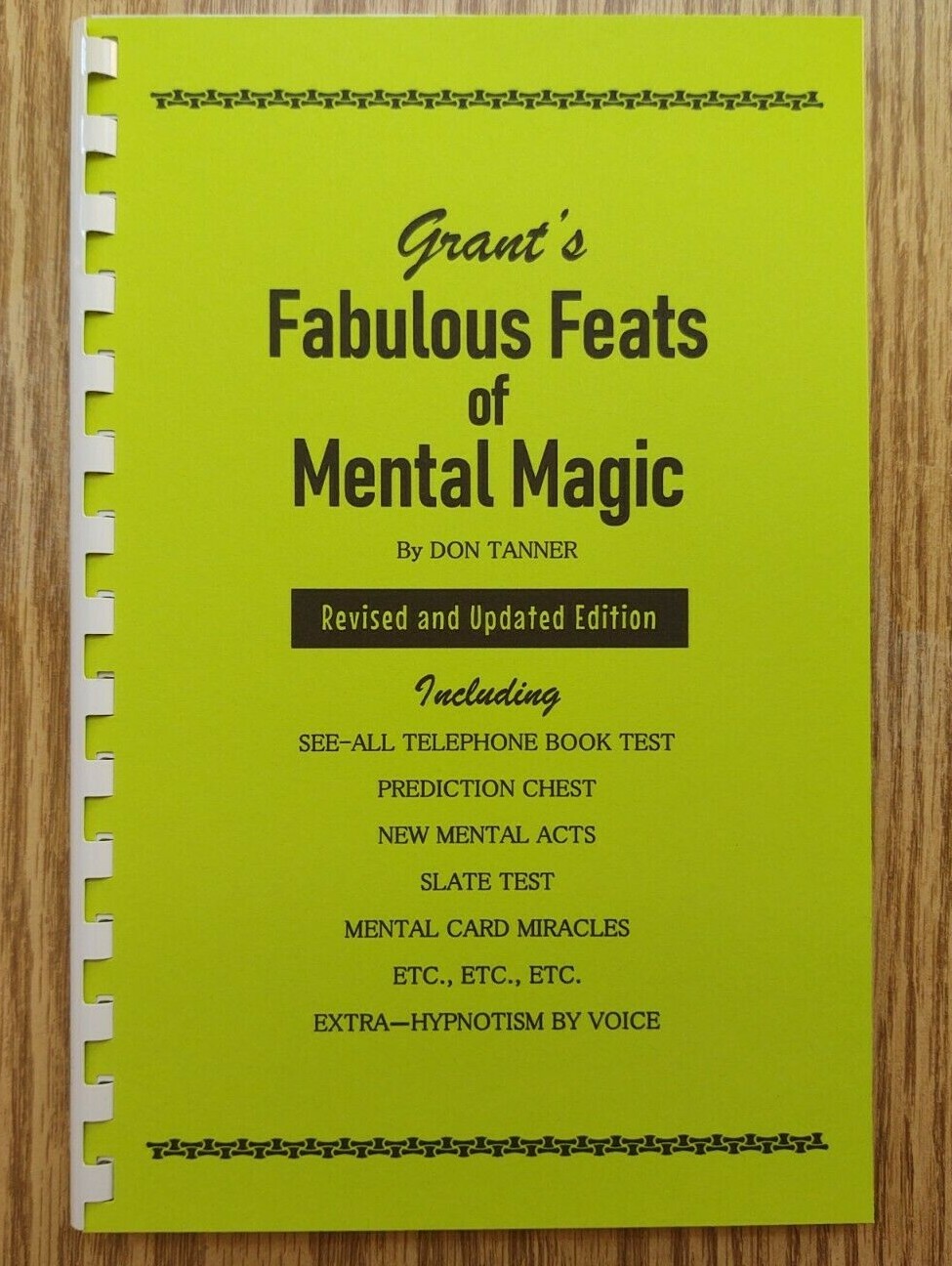 Grant's Fabulous Feats of Mental Magic by Don Tanner