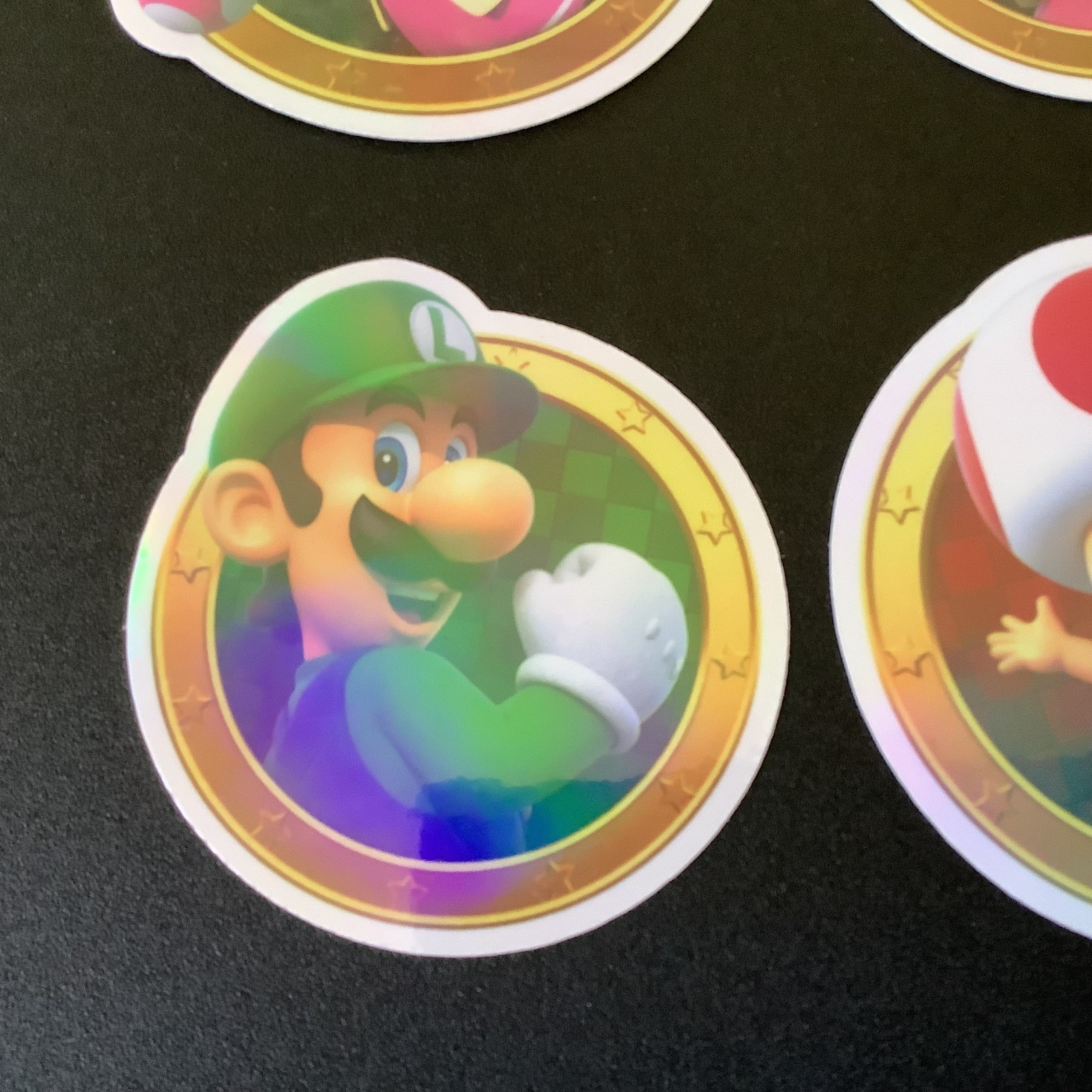Super Mario Holographic Sticker  Bundle, 12 Piece Set, Mario and Luigi