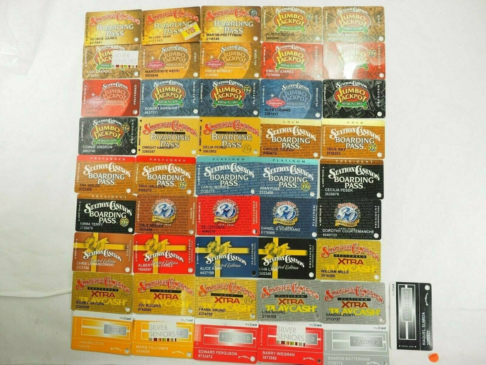 Station Casino's Las Vegas Players Club Cards 46 Types You Pick