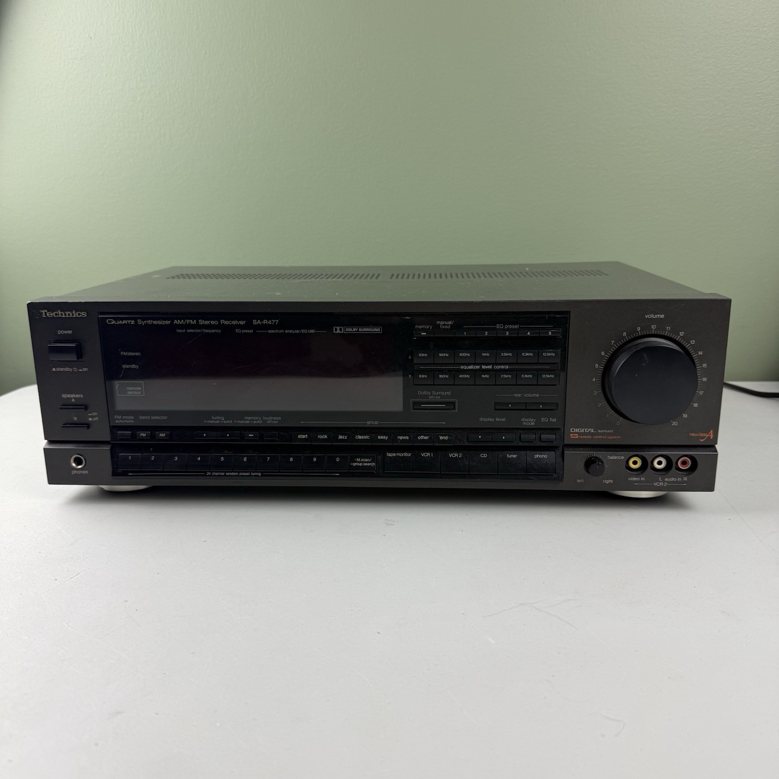 Technics Sa-R477 Quartz Synthesizer Am/Fm Stereo Receiver - Working Well - Rare!