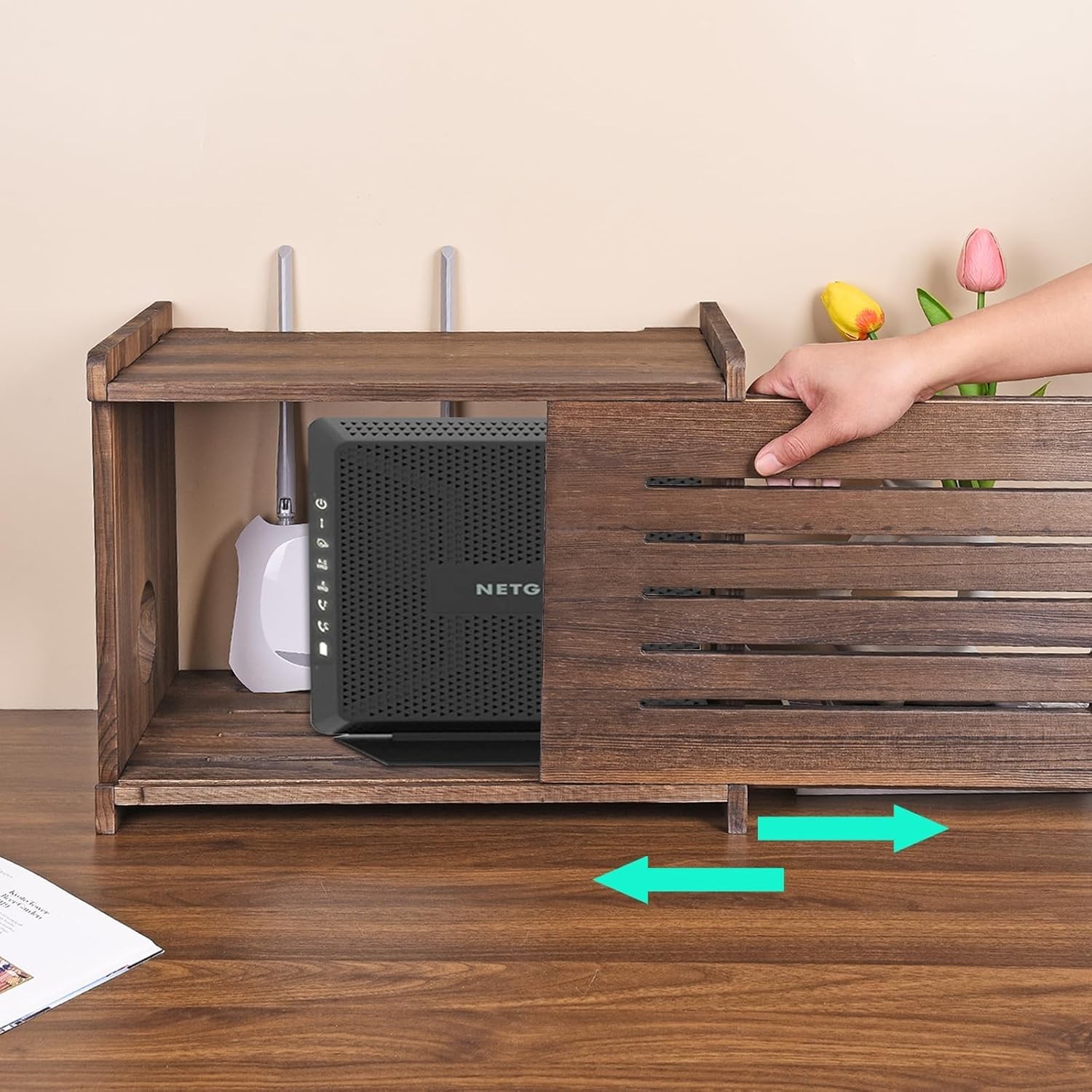 Router Shelf Projector Shelf Projector Stand Router Storage Box Modem Cable R...