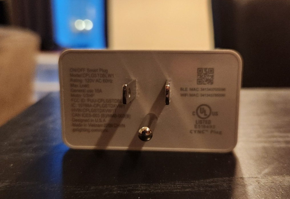 GE Cync On/Off Smart Plug - CPLGSTDBLW1, White, Wi-Fi Enabled