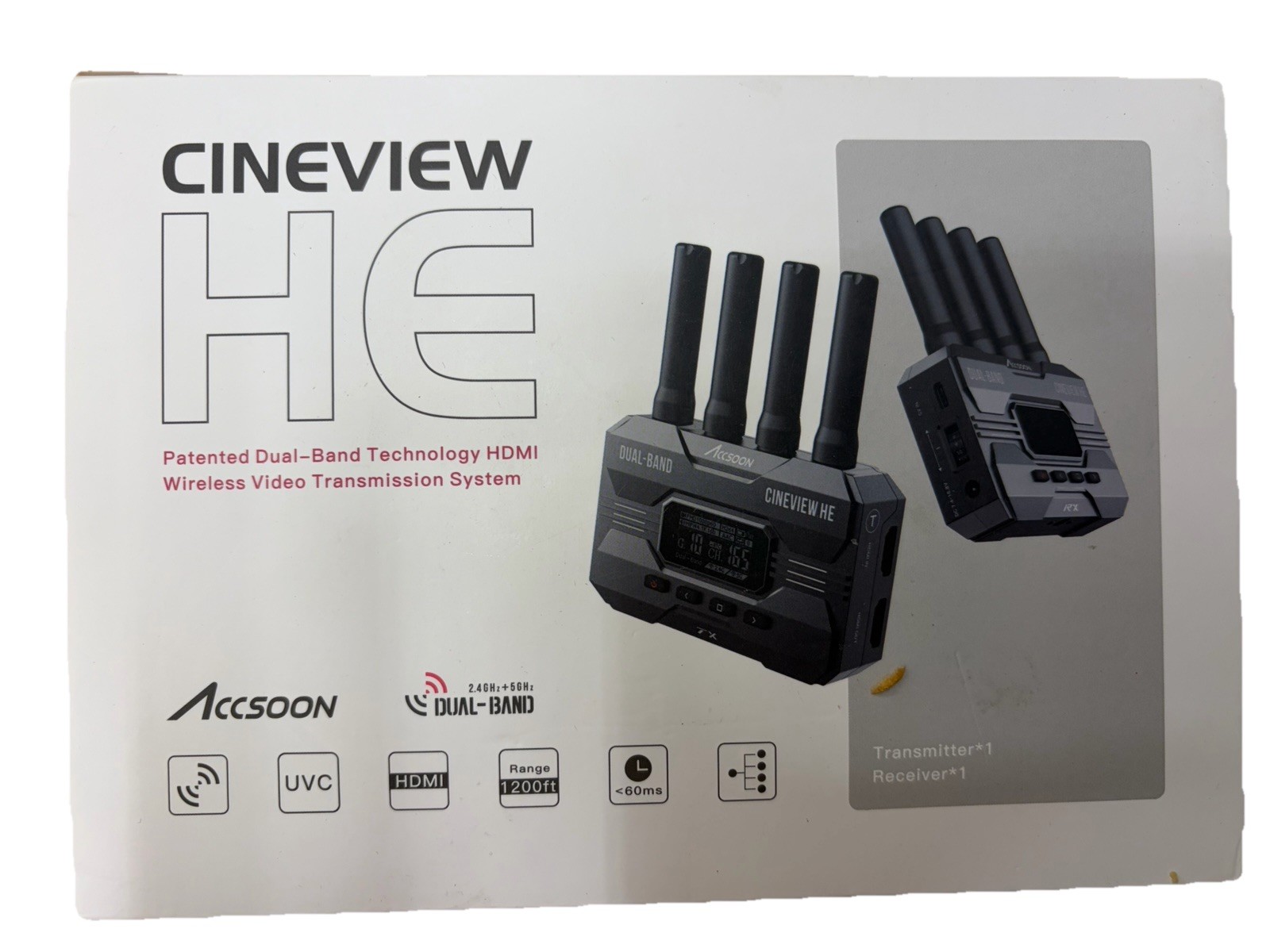 Accsoon CineView HE Wireless Video Transmission System Transmitter&Receiver Kit