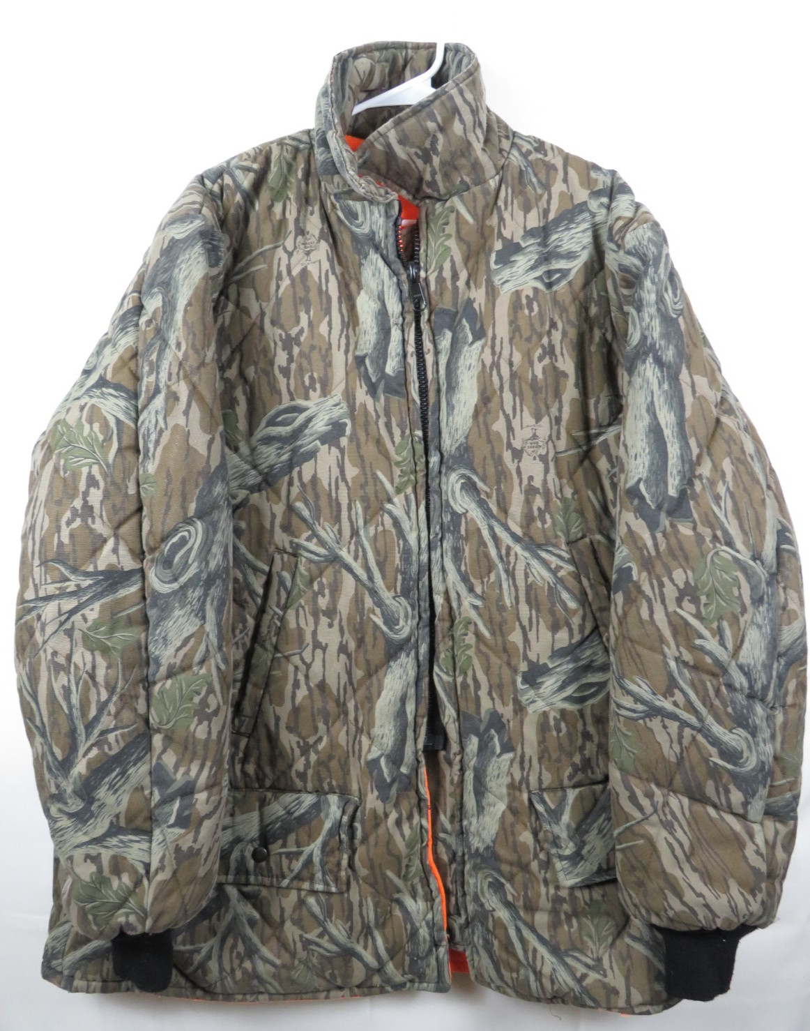 Vintage Mossy Oak Original Cabela's USA Reversable Jacket Coat Hunting XL Camo