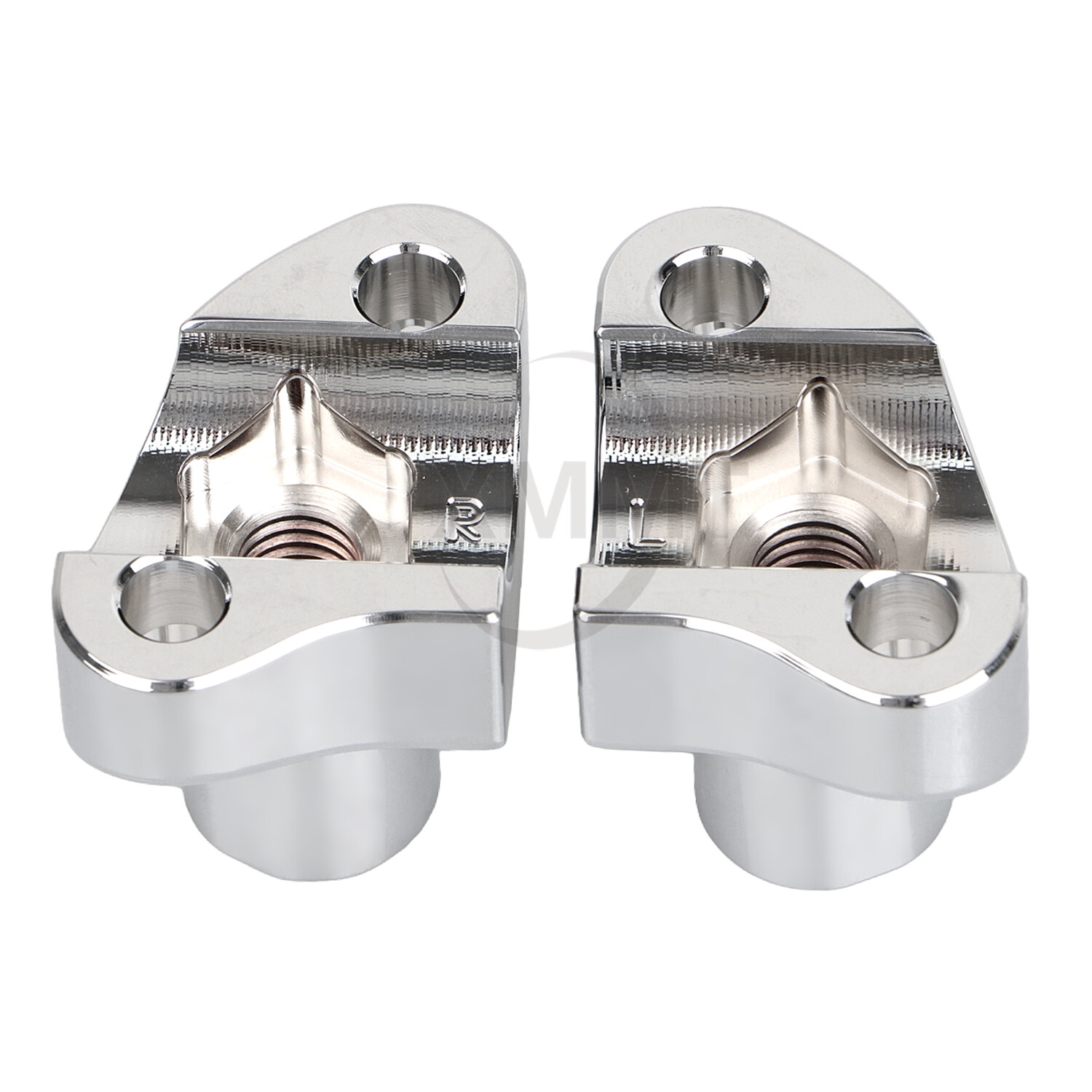 2" Tall Handlebar Risers Bottom For Harley Dyna Fat Boy Softail Road King Glide