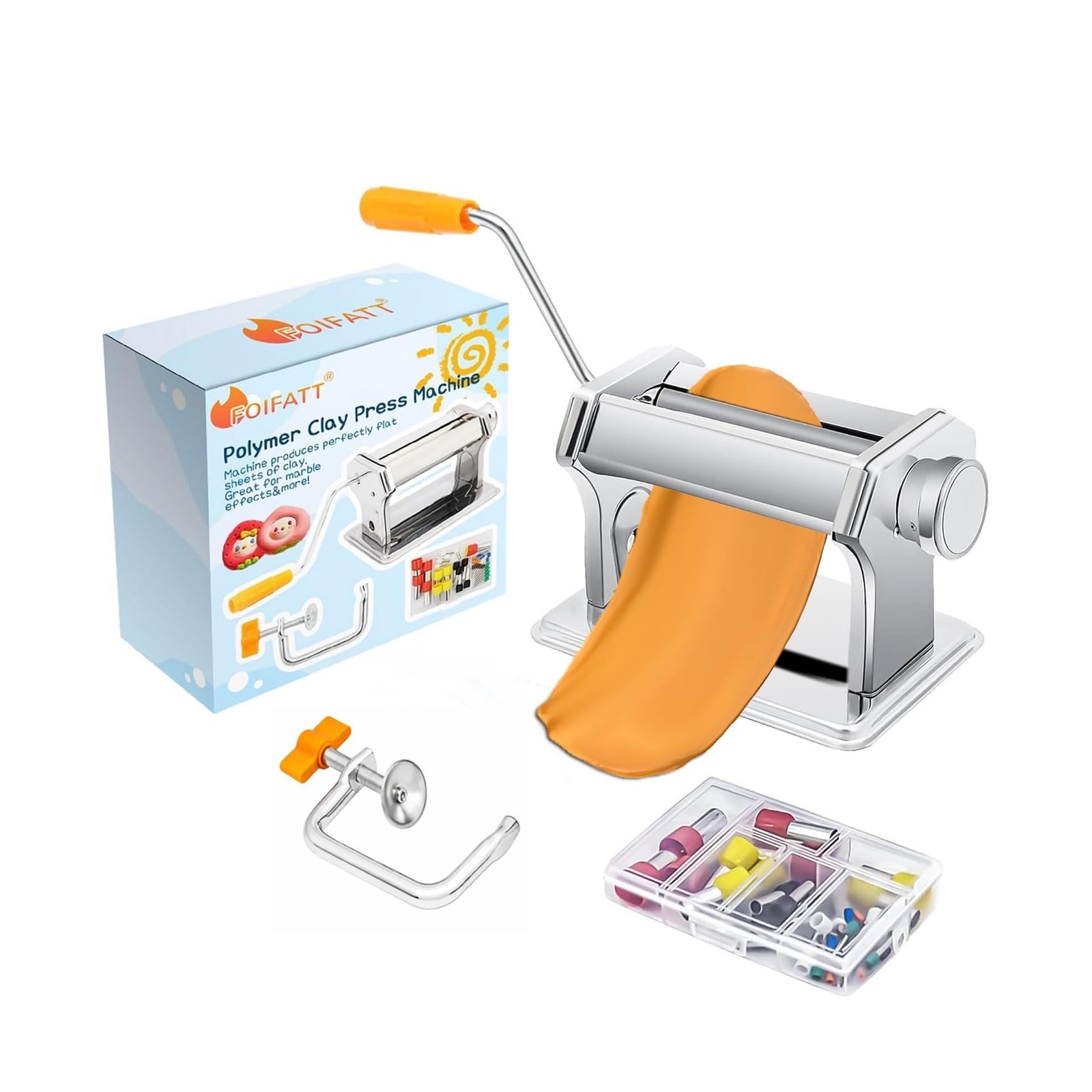 Polymer Clay Press Machine, Craft Clay Mixers Machine and 40PCS... FAST USA SHIP