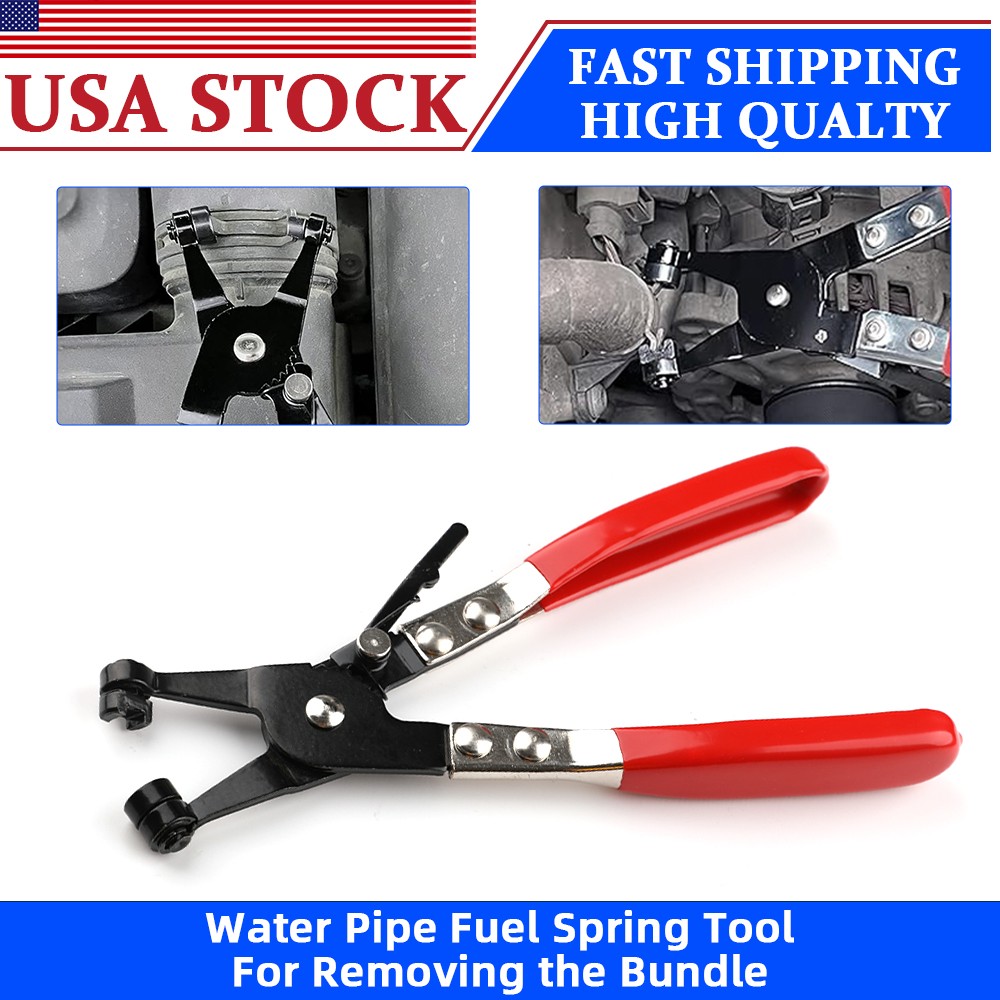 Hose Clamp Pliers Water Pipe Fuel Spring Bundle Removal Tool Car Pipe Clip US