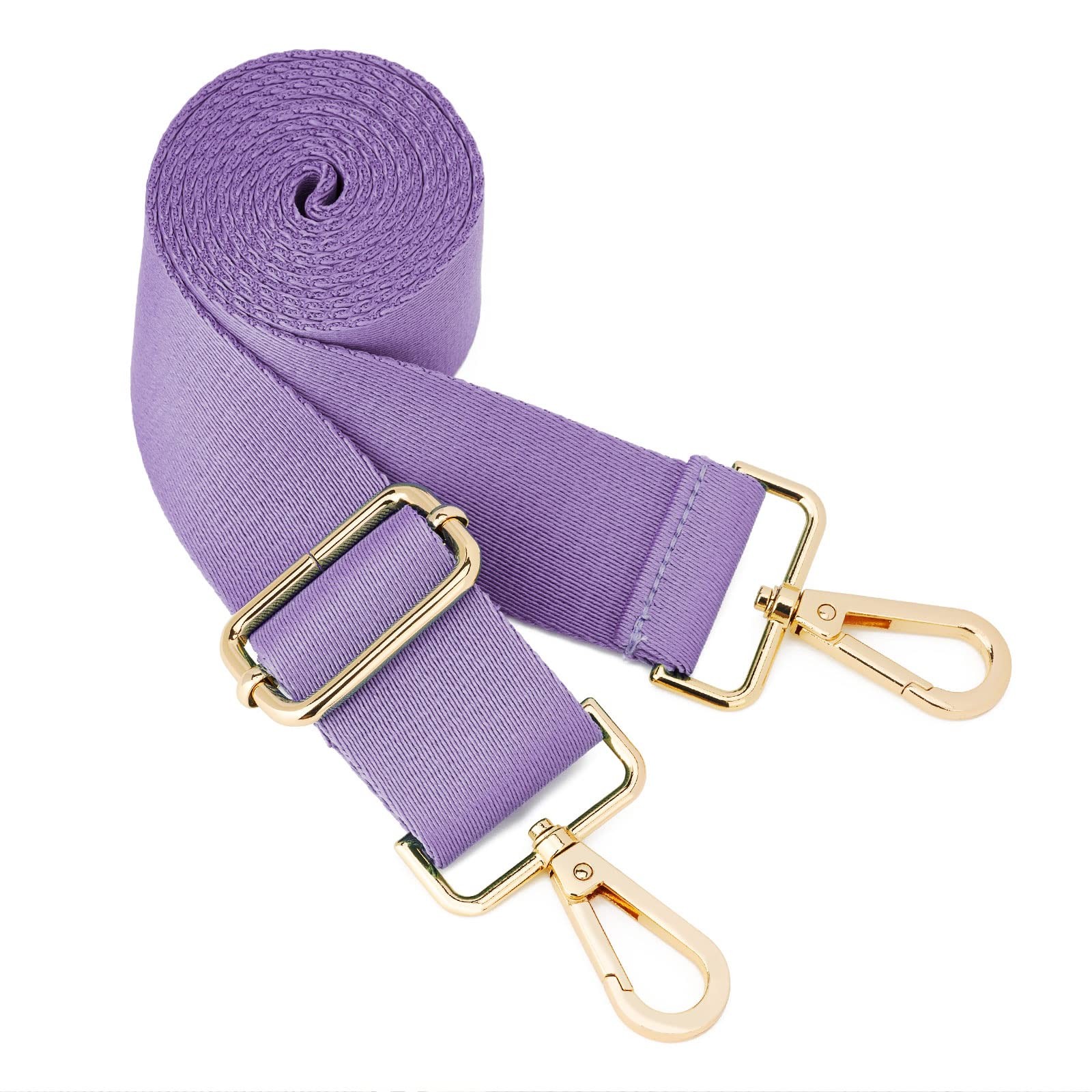 ZOOEASS Wide Shoulder Strap (Solid),Adjustable W:1.5in,L:64.35in, Purple