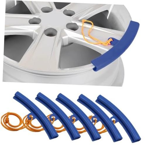 5 Pack 15 cm Tire Changing Rim Protectors | polyurethane construction, Blue