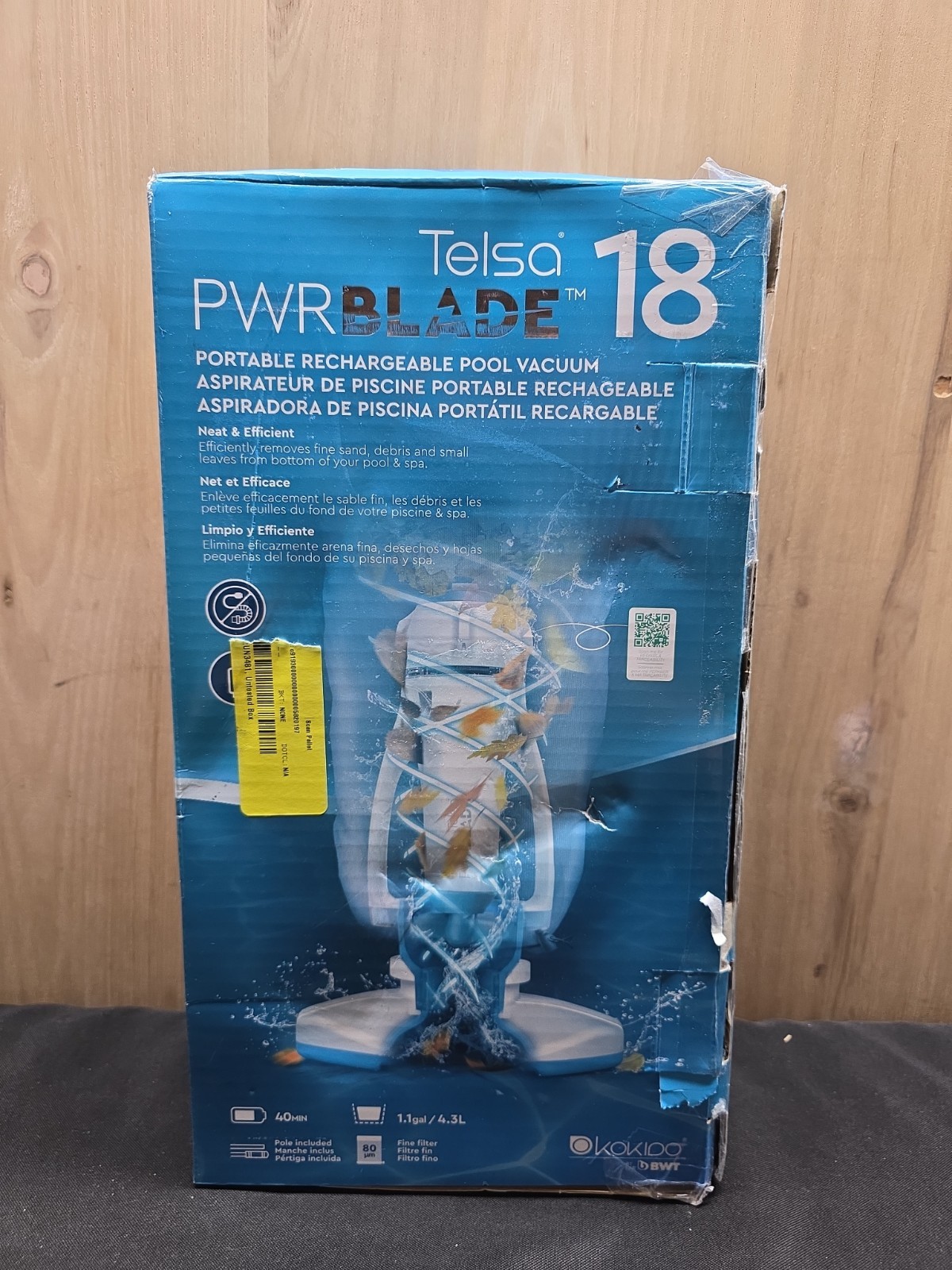 Kokido PWRBlade TELSA 18 Rechargeable Pool Vacuum Cordless Cleaner