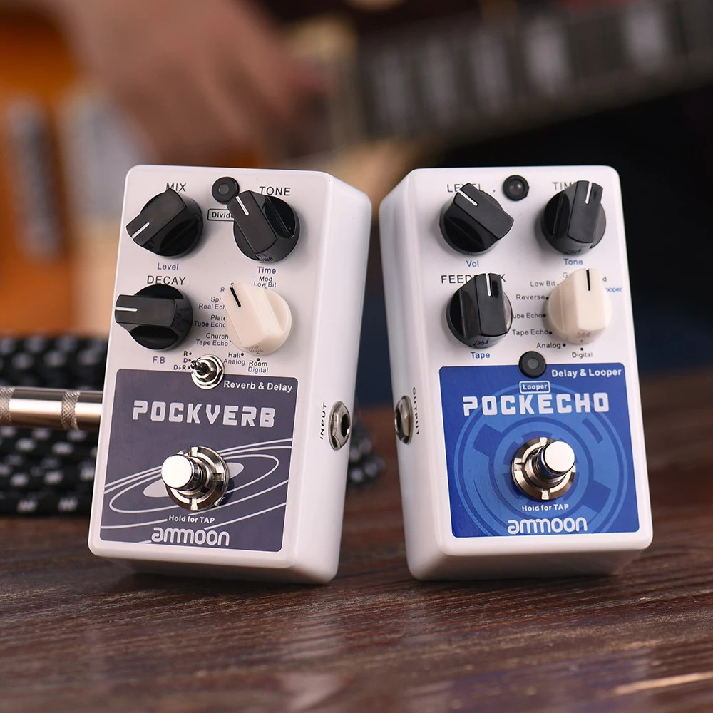 Ammoon POCKECHO Delay & Looper Guitar Effect Pedal 8 Delay Effects Max. 300s
