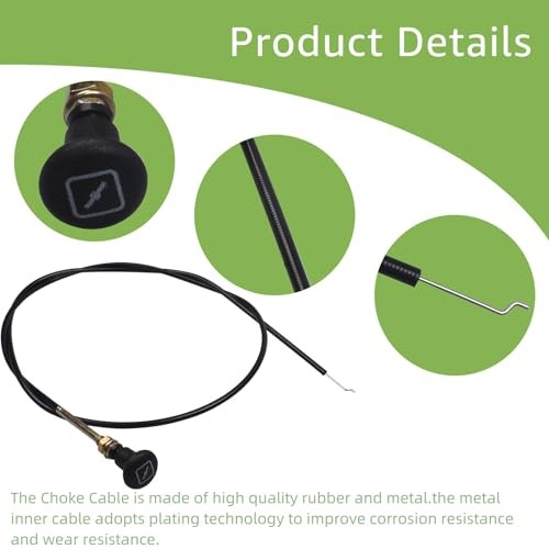 290-610 Choke Cable Replacement for Bad Boy Mower CZT | For Sten Push Pull