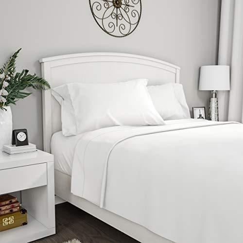 Lavish Home Brushed Microfiber Sheet Set, Full, White