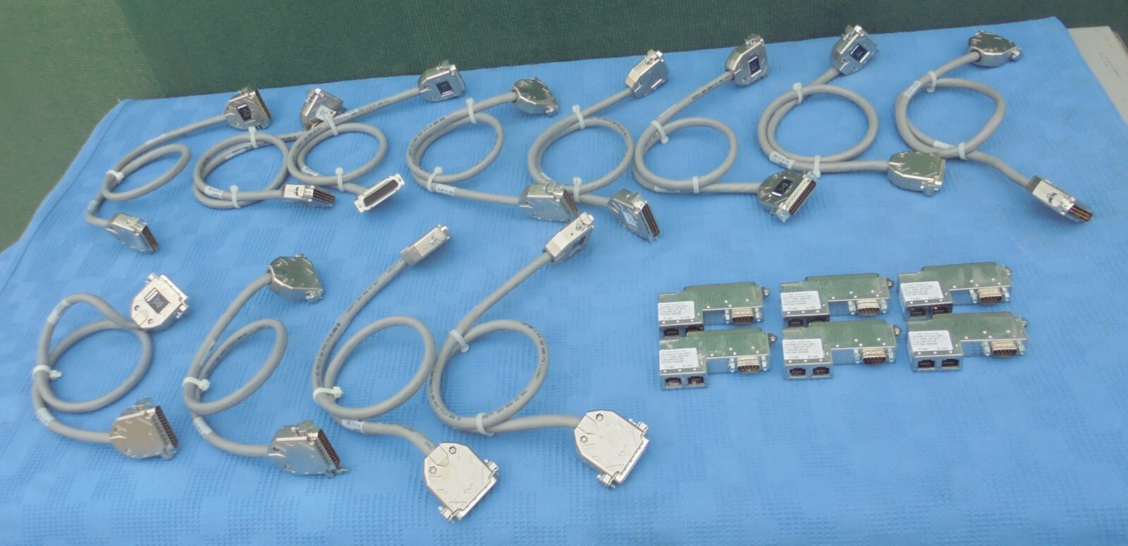 Used Nortel Parts NTDK95BB  &  ITG Card Adapter   (Lot of 12 cables & 6 Cards)