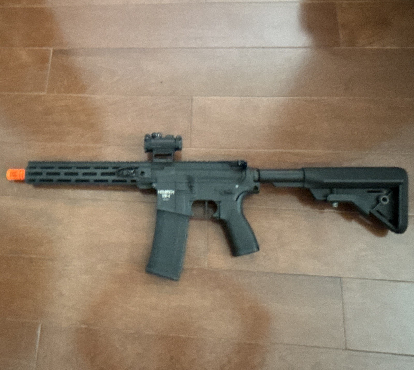 Novritsch SSR-4 Electric Airsoft Rifle AEG Metal Black w/ Sig Sauer Romeo MSR