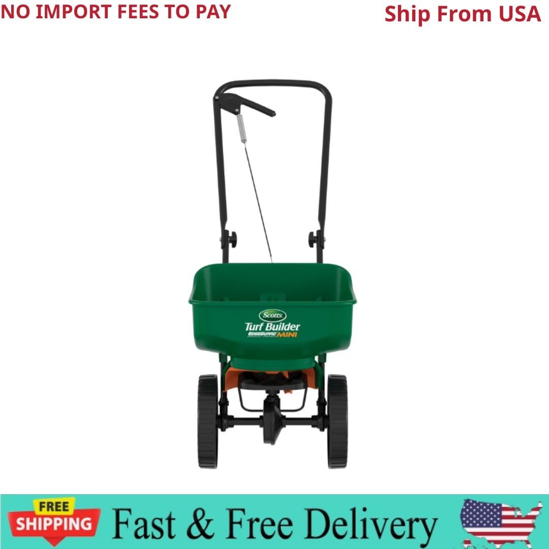 Turf Builder Edgeguard Mini Broadcast Spreader for Seed,Fertilizer,Salt,Ice Melt