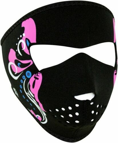 Zan Headgear Mardi Gras Full Face Mask Motorcycle Snowboarding Ski ATV Neoprene