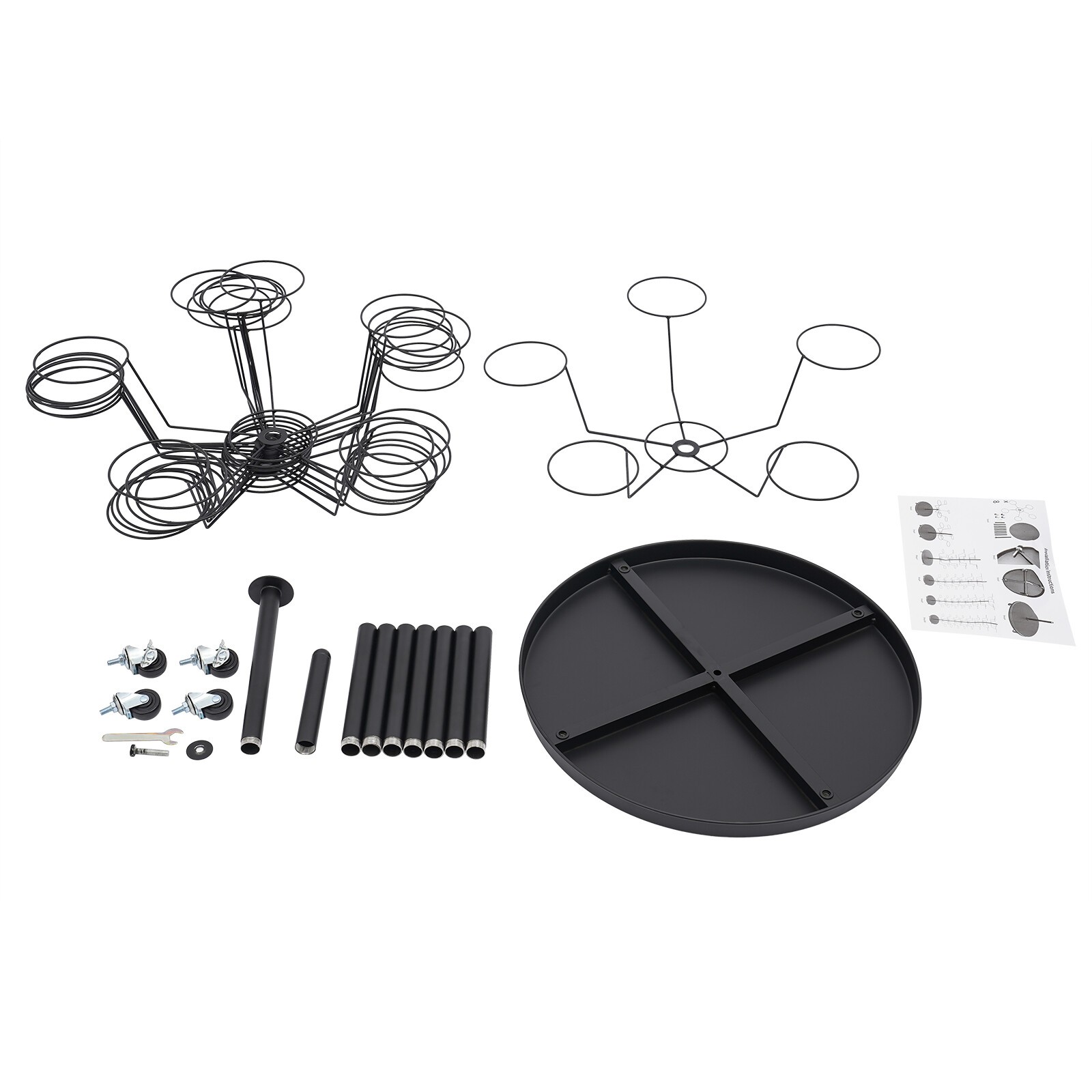 Hat Rack, Freestanding Hat Display Stand, 8-tier Hat Holders