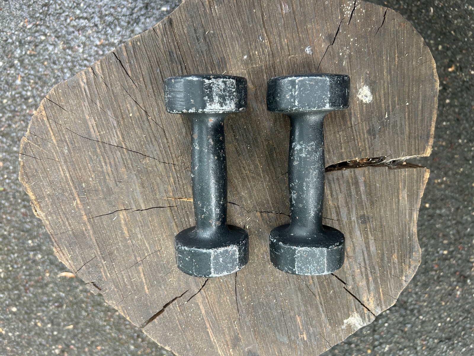 Vintage York 3 Pound Dumbbels