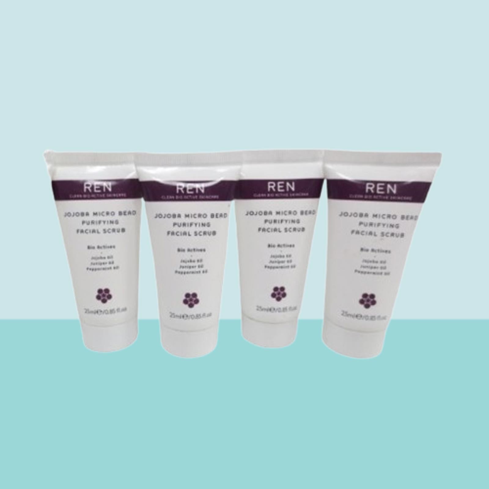 REN JOJOBA MICRO BEAD PURIFYING FACIAL SCRUB 0.85 OZ NWOB LOT OF 4