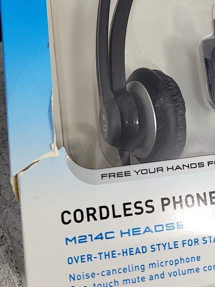 NEW SEALED BOX Plantronics M214C Cordless Phone Headset SEE NOTES