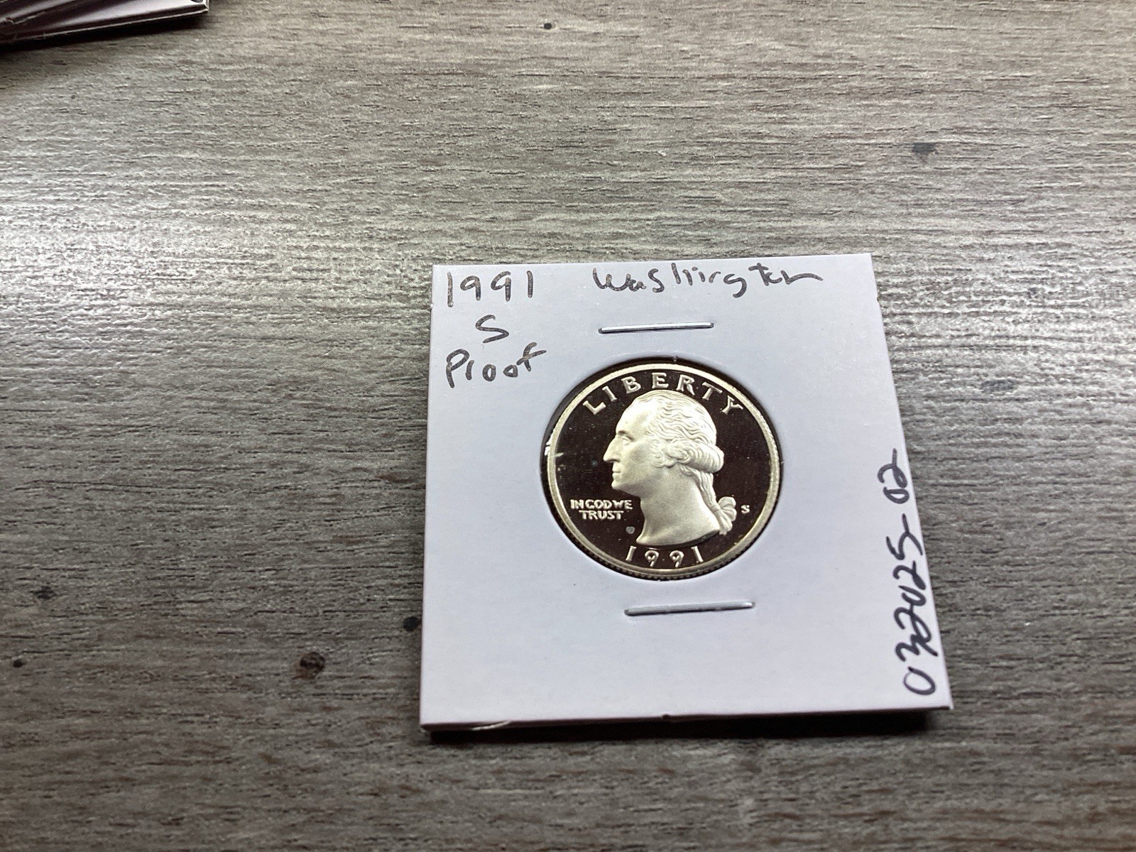 1991 S Washington Proof Quarter from San Francisco Mint 031525 02t