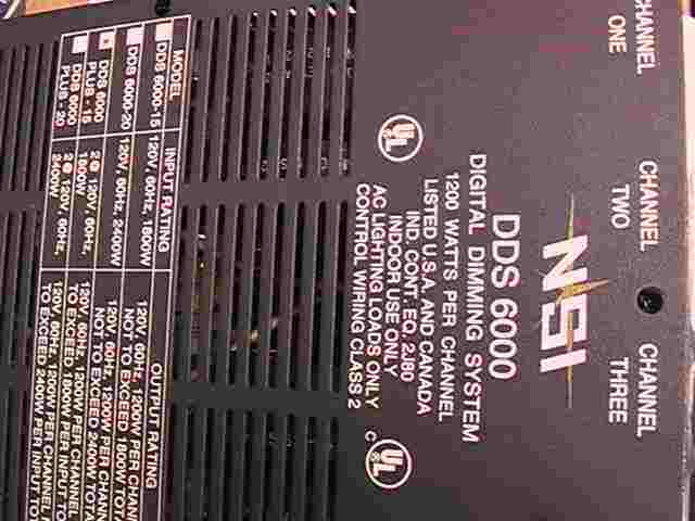 NSI dds-6000 four channel digital dimmer relay pack