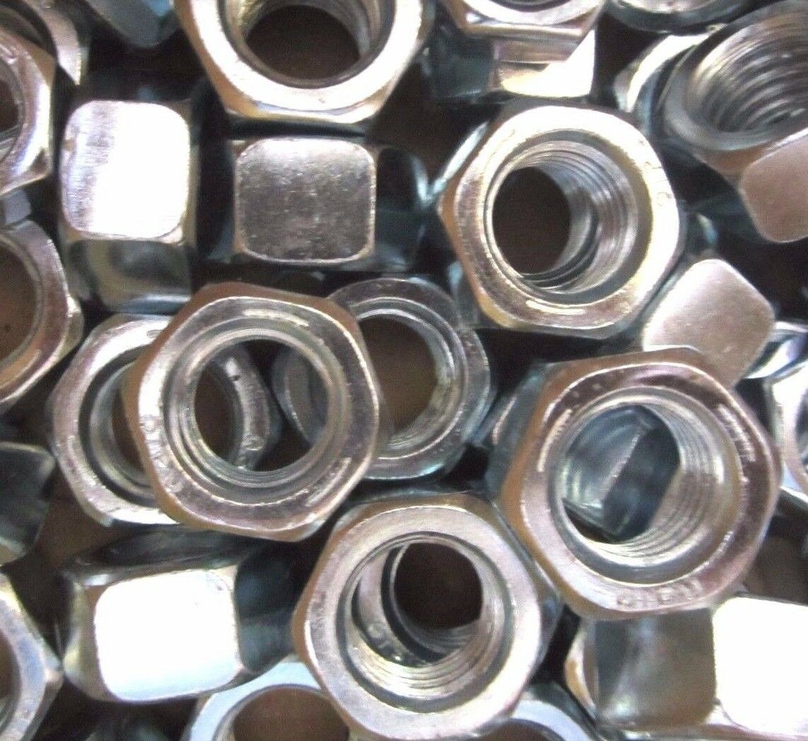 9/16-12 Finished Hex Nuts Grade 5 Zinc 100 Pieces