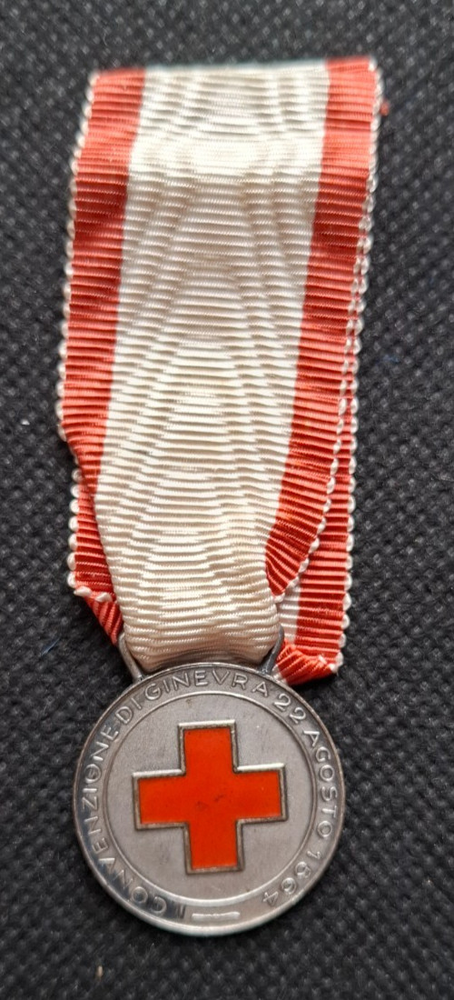 Italian Pink Cross Medal Volunteer Nursing Corps Geneva Convention