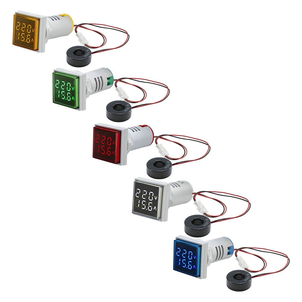 AC Ammeter Voltmeter Digital 22mm LED Display Tube Screen With Transformer