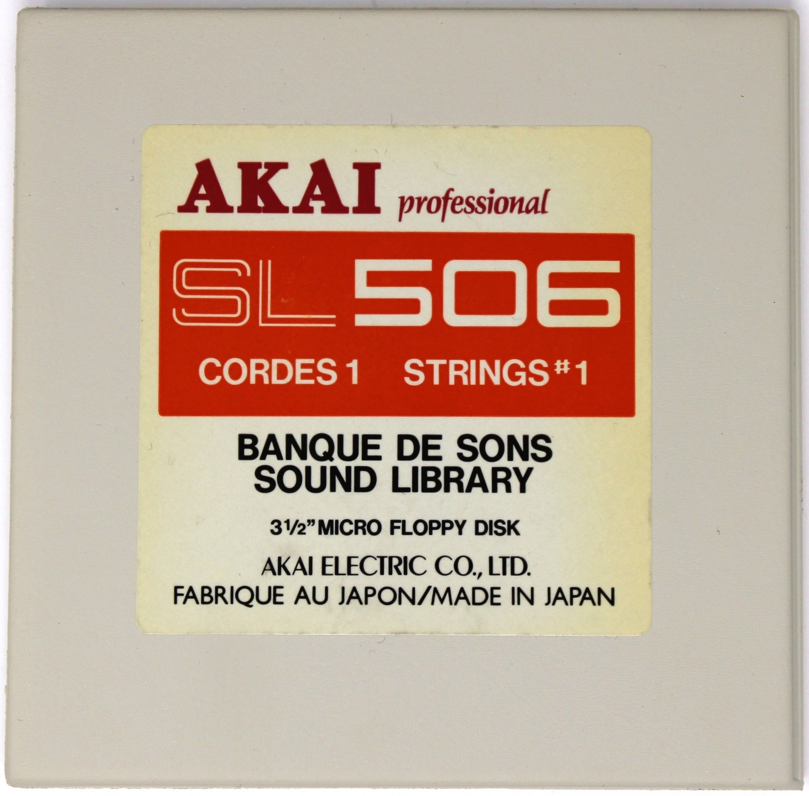 Akai SL506 Strings #1 S900 Format Floppy Disk Banque De Sons