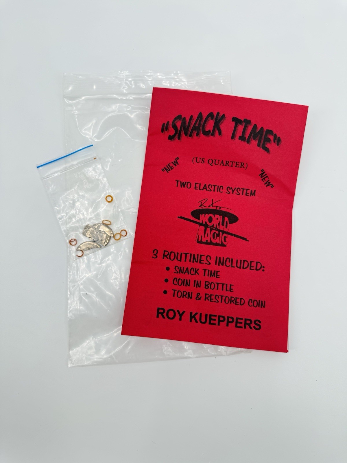 Vintage Coin Magic Trick ‘Snack Time’ by Roy Kueppers Gaffed Quarter World Magic