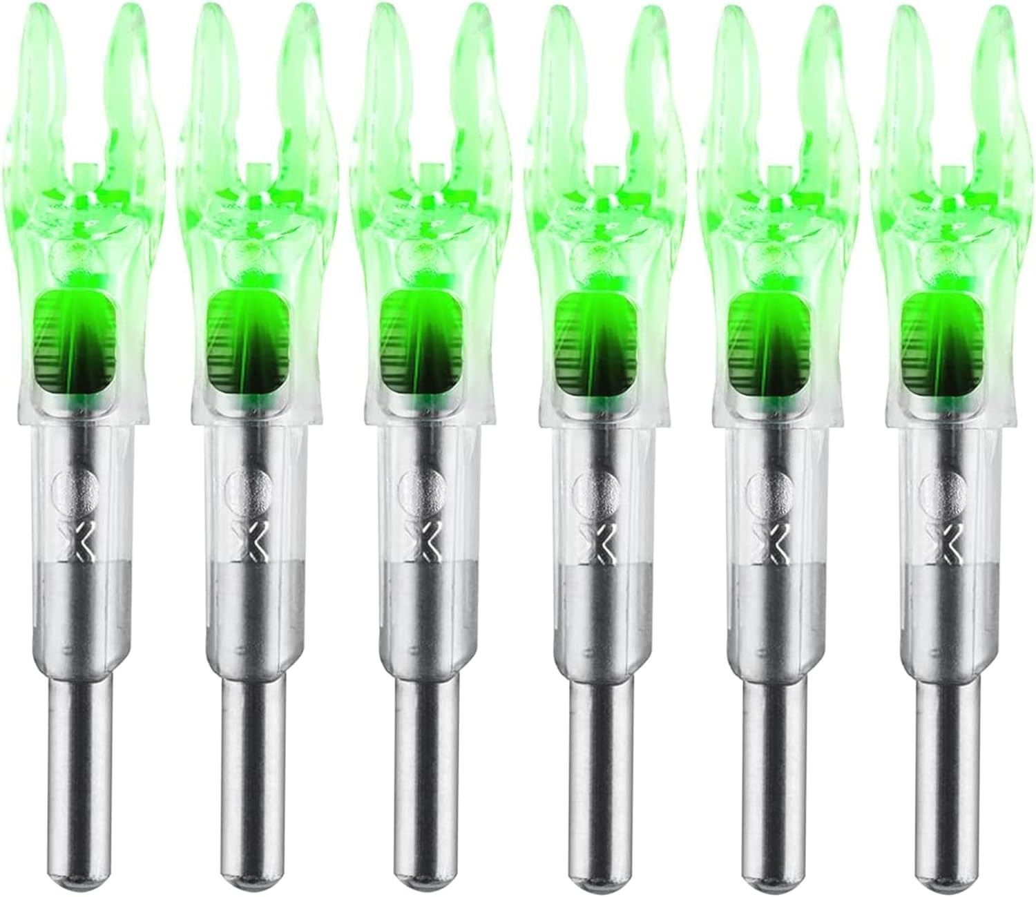 6PCS Versatile LED Arrow Nocks with Easy Switch - Compatible with Multiple Sizes