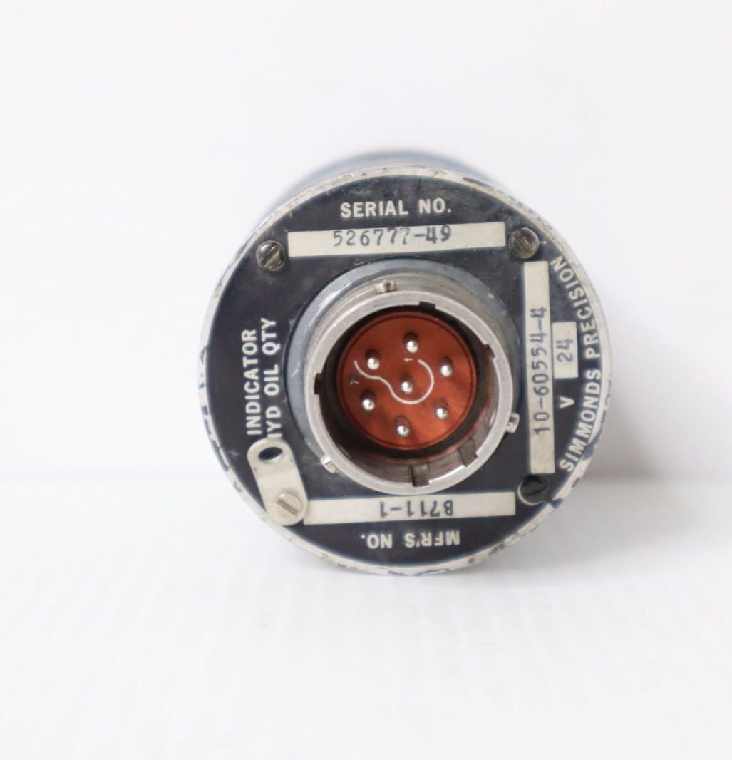 Simmonds Precision B711-1 Hydraulic Oil Qty Indicator 10-60554-4