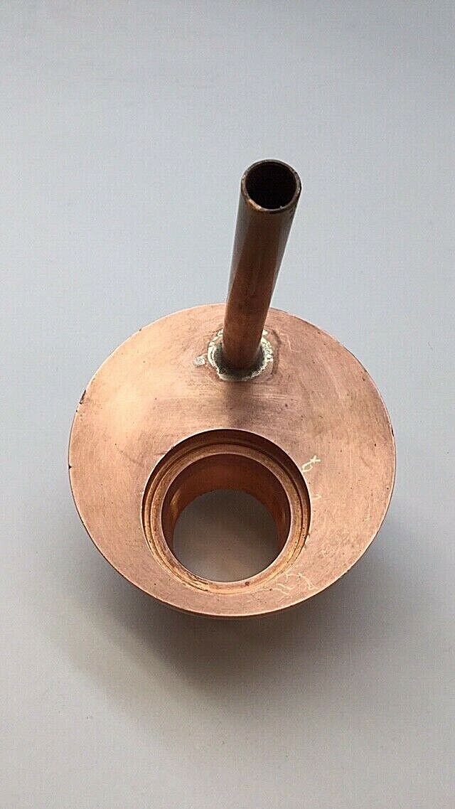 Unknown 010R361 Copper RF Feed Thru Assy Low Side For Gemini Epi Reactor