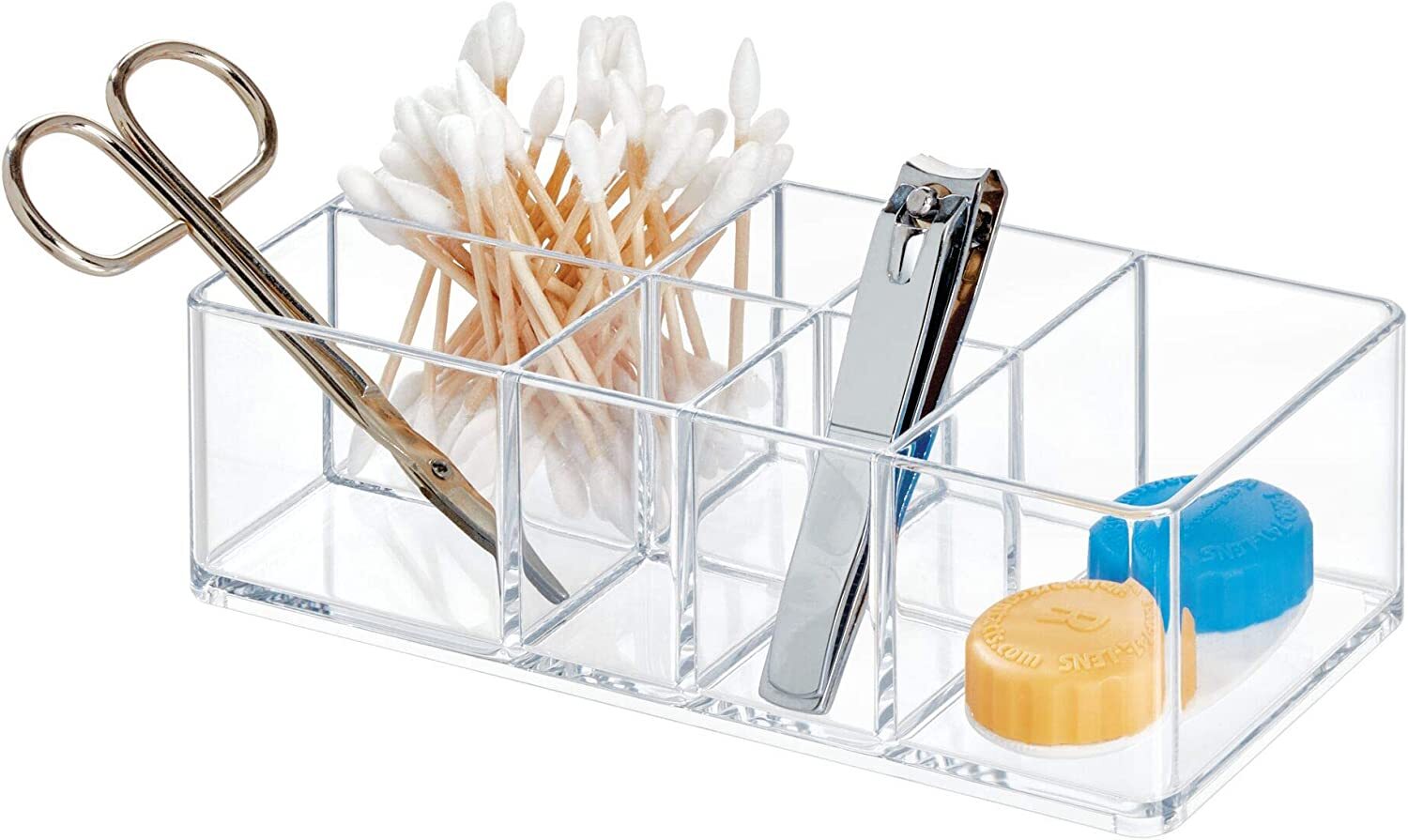 New IDESIGN Med+ Bathroom MEDICINE CABINET ORGANIZER Clear Plastic Storage Unit