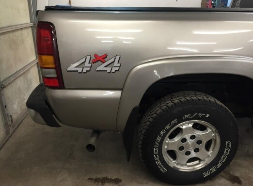 99 - 06 Sierra Silverado 4x4 decals - F - bed side truck stickers 1500 2500 HD