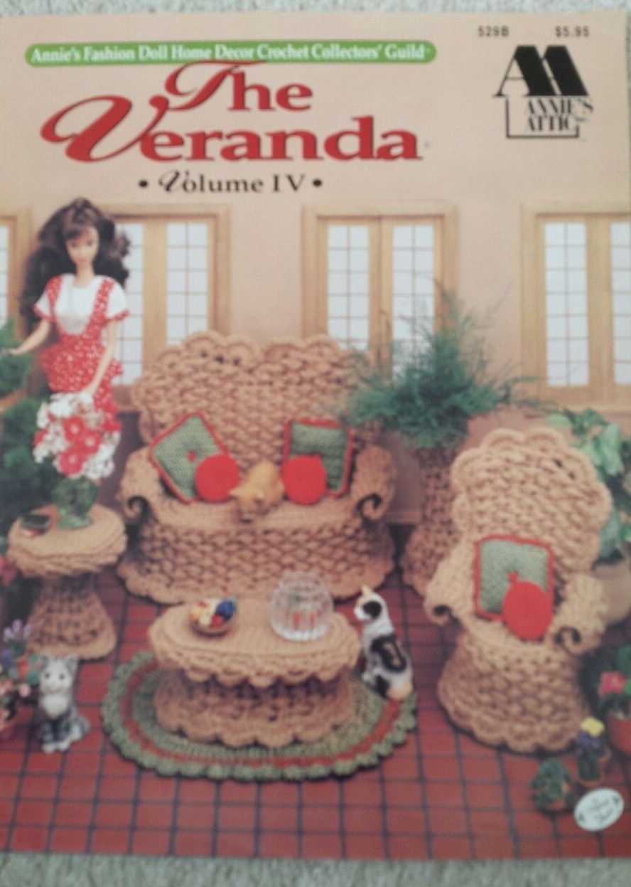 Annie's Attic The Veranda For Fashion Doll Crochet Pattern 1992