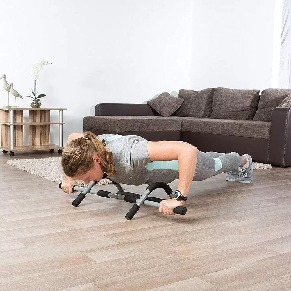 Barra De Dominadas Portatil Soporta 330 Lbs Para Entrenamiento En Casa