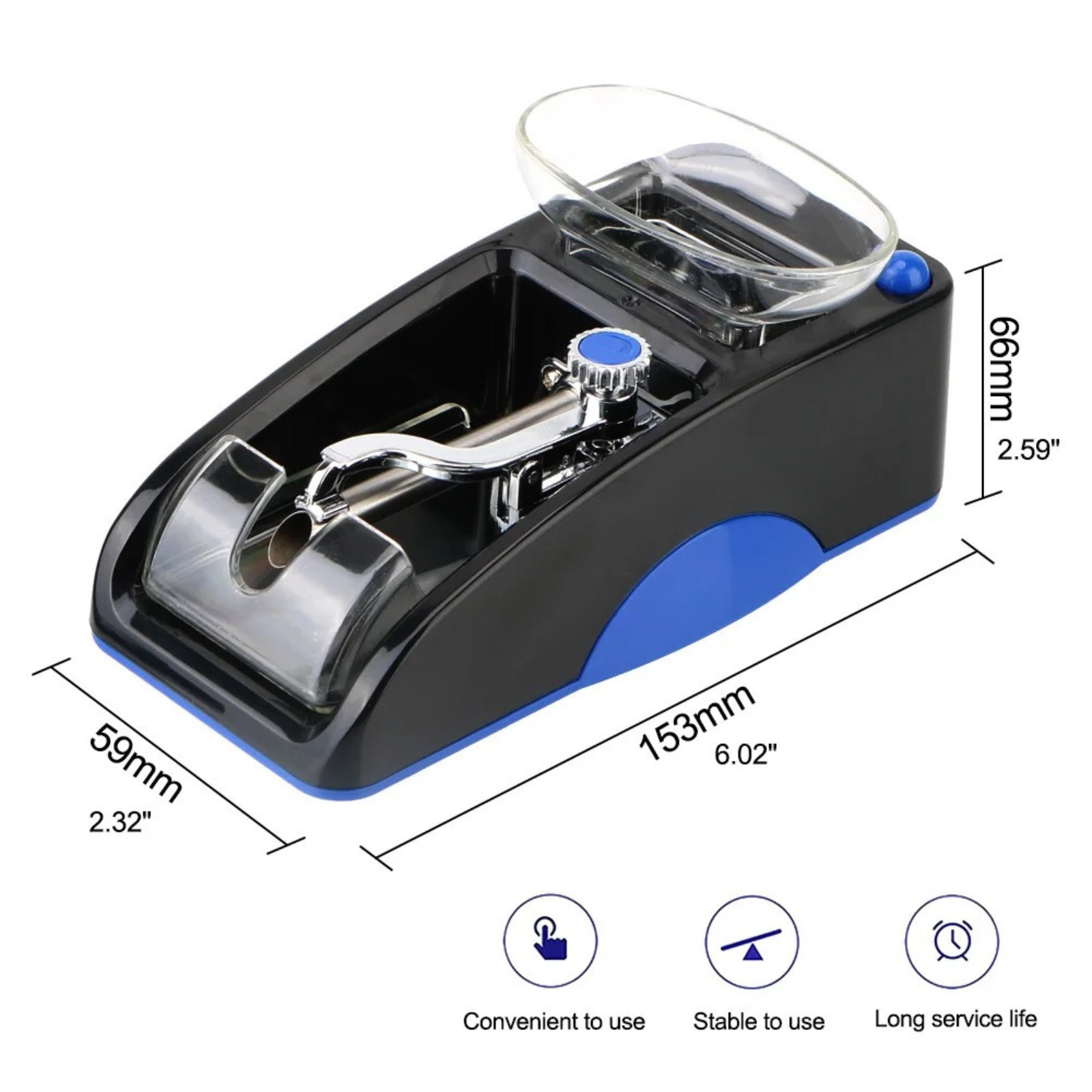 Automatic Electric Cigarette Rolling Machine Tobacco Injector Roller Maker Tool