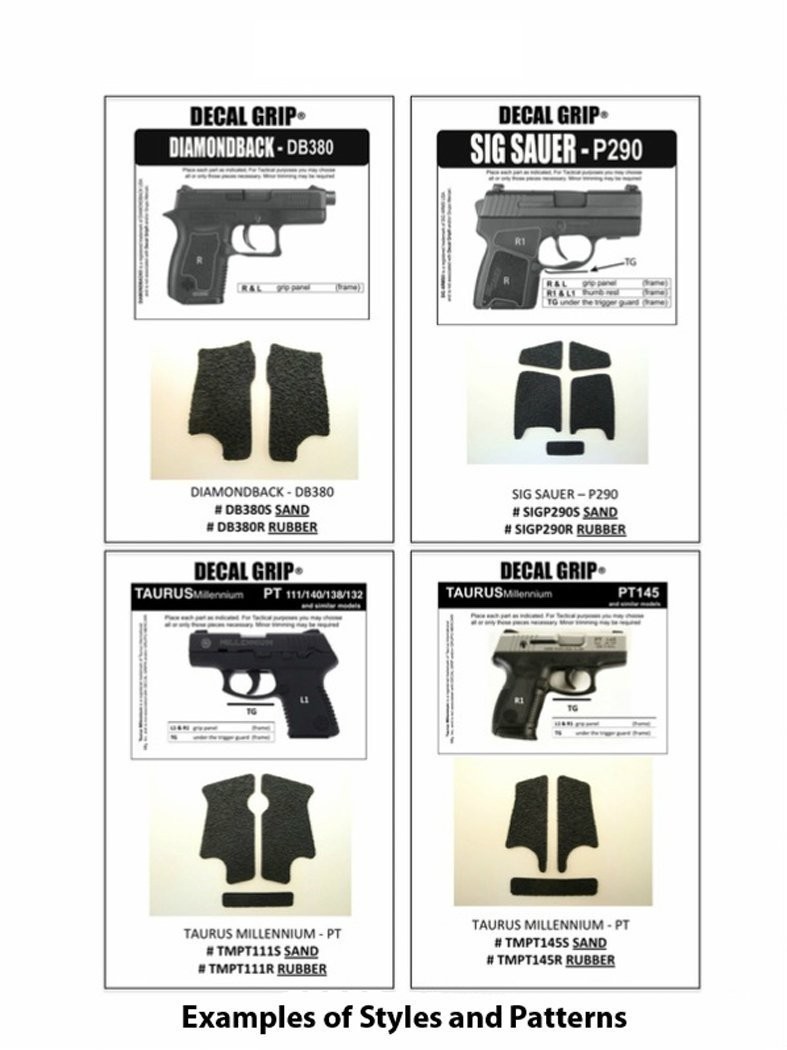 Decal Grips Sand Texture Pistol Grip