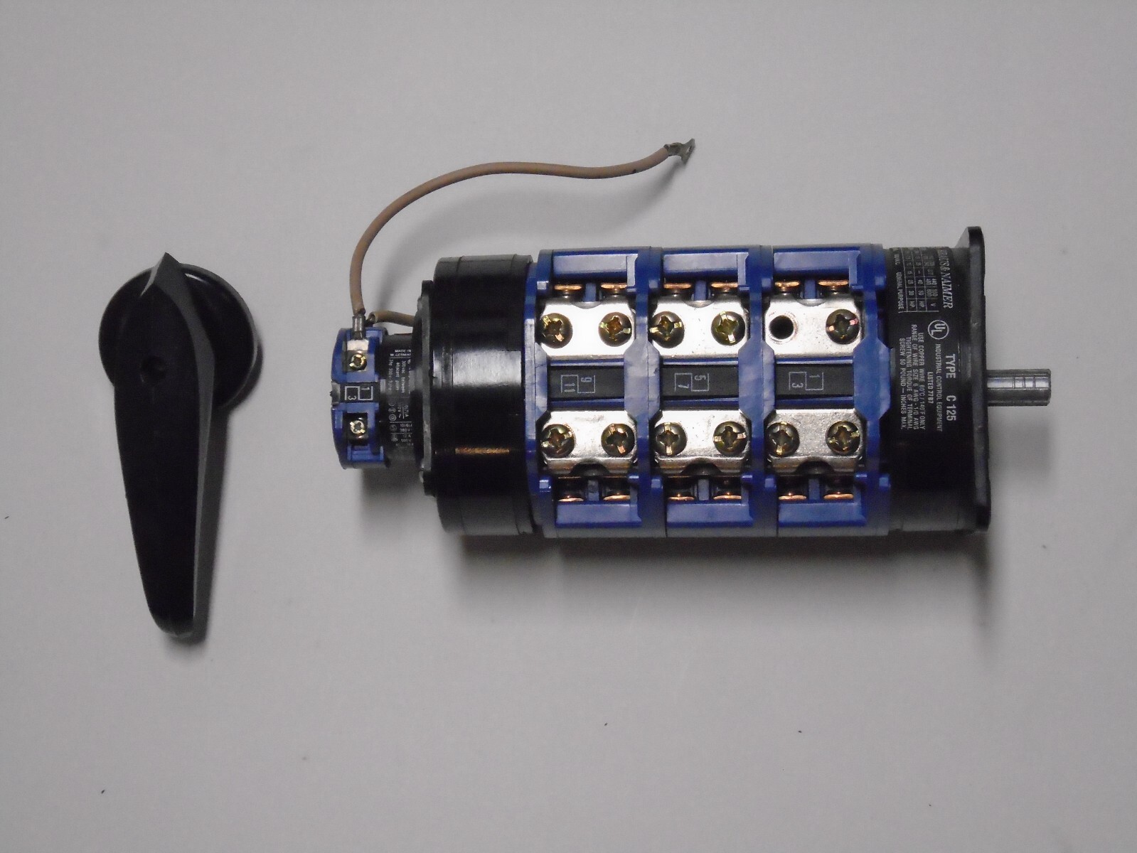 Kraus & Naimer C125 Rotary Selector Cam Switch 3PH 50HP 600V 125A