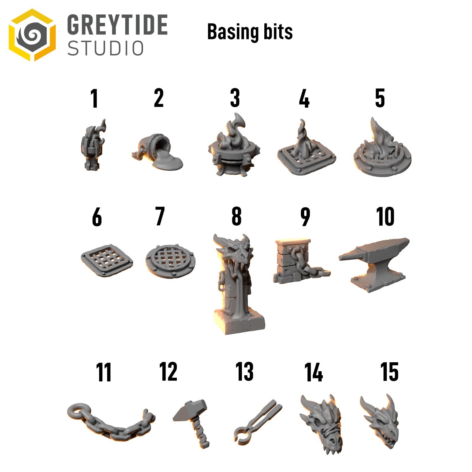 GreyTide Anvil Wardens Upgrade Kit | 100+ Custom Bits | Helmets Weapons Armor